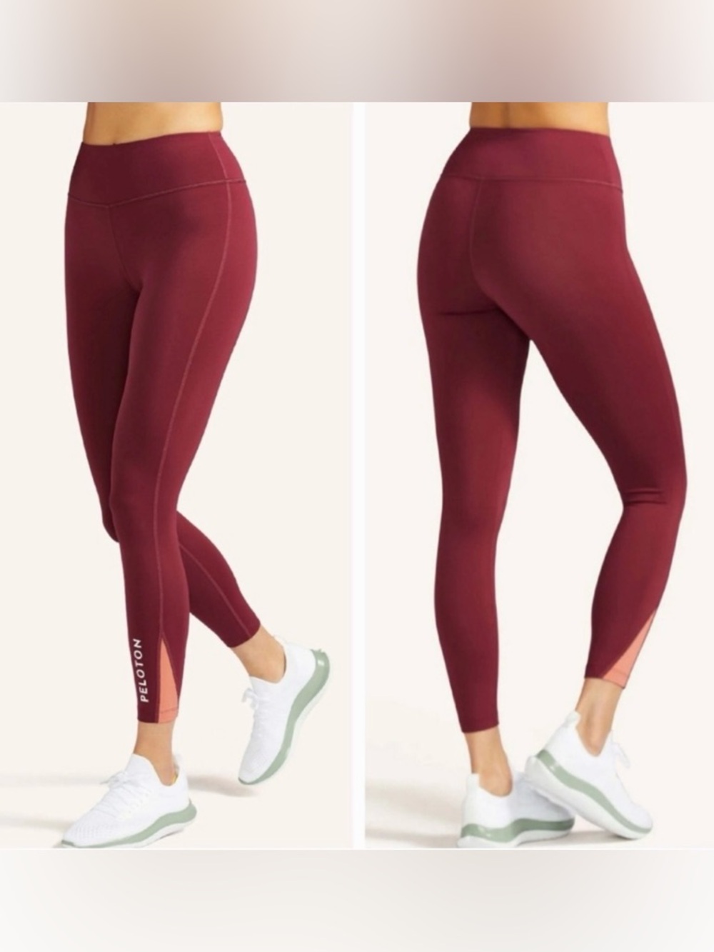 Peloton Move Mission 7/8 Burgundy Leggings